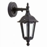Outdoor Laterne  Wand Schwarz IP44 Aluminium Rustikal