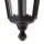 Outdoor Laterne  Wand Schwarz IP44 Aluminium Rustikal