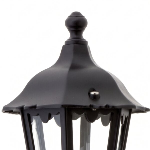 Rustikale Wandleuchte Außen Schwarz E27 IP44 Außenlampe