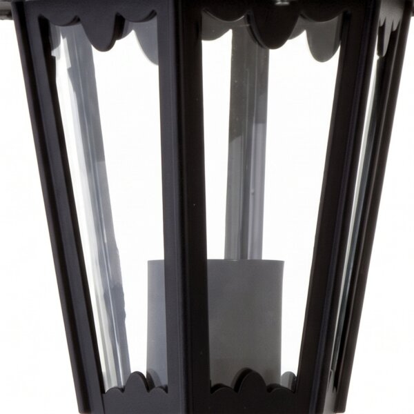 Rustikale Wandleuchte Außen Schwarz E27 IP44 Außenlampe