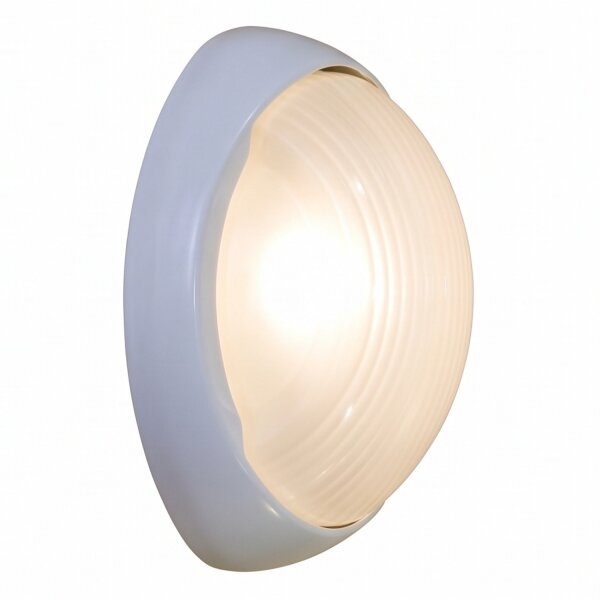Außenlampe Wand IP44 Weiß Aluminium E27 Eingang Treppe