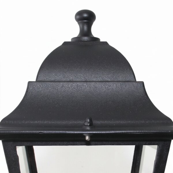 Applique extérieure Noir Aluminium IP44 Rustique E27