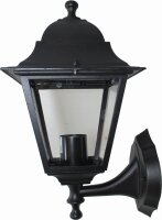 Wandlampe au&szlig;en Schwarz Aluminium IP44 Rustikal E27