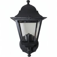 Wandlampe außen Schwarz Aluminium IP44 Rustikal E27