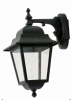 Schwarze Au&szlig;enleuchte Rustikal H:41cm Aluminium IP44