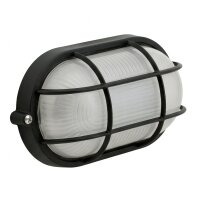 Außenleuchte Maritim B:22cm IP44 Bullauge Schwarz E27