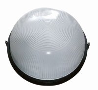 Maritime Wandleuchte au&szlig;en IP44 rund &Oslash;26cm Schwarz Wei&szlig;