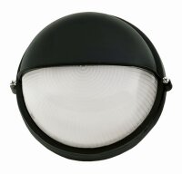 Maritime Au&szlig;enwandleuchte IP44 rund &Oslash;19cm Schwarz Wei&szlig;