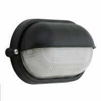 Maritime Außenwandleuchte IP44 oval B:21cm Schwarz...