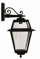 Rustikale Außenleuchte Schwarz IP44 E27 H:62cm...