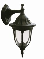 Außenwandlampe Aluminium IP44 Schwarz Rustikal