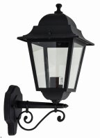Wandlampe Au&szlig;en Aluminium IP44 Schwarz Rustikal
