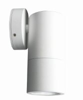 Kompakte Au&szlig;enlampe Wei&szlig; IP54 Aluminium E27 vielseitig