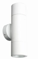 Up Down Wandlampe Aluminium Weiß IP54 Modern...
