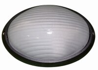 Maritime Au&szlig;enlampe Schwarz Wei&szlig; IP44 B:22cm Bullauge