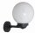 Elegante Wandlampe au&szlig;en Schwarz Wei&szlig; Kugelschirm IP43