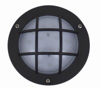 Maritime Wandlampe rund IP44 Bullauge Aluminium &Oslash;14cm