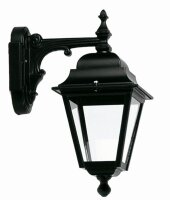 Au&szlig;enwandleuchte IP44 Rustikal Aluminium Schwarz E27