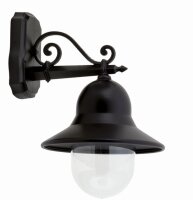 Elegante Au&szlig;enwandleuchte Schwarz Rustikal IP44 E27
