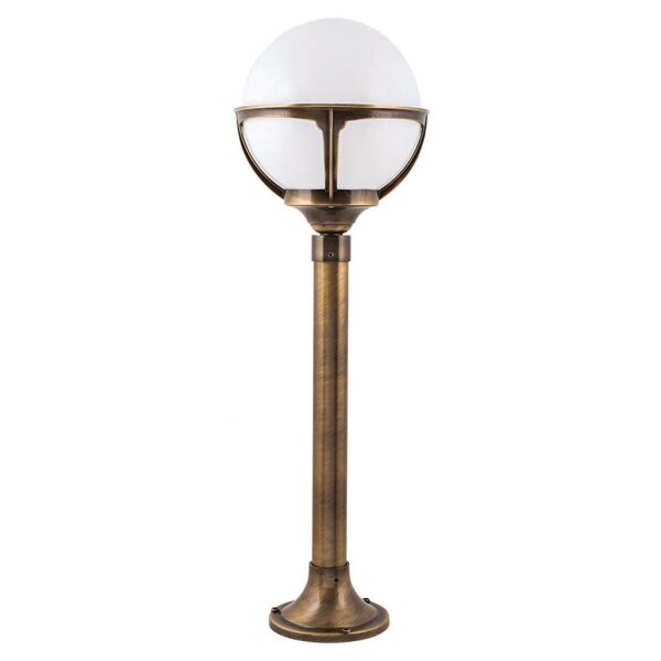 Gartenlampe ALONNISOS Messing in antik H:69cm