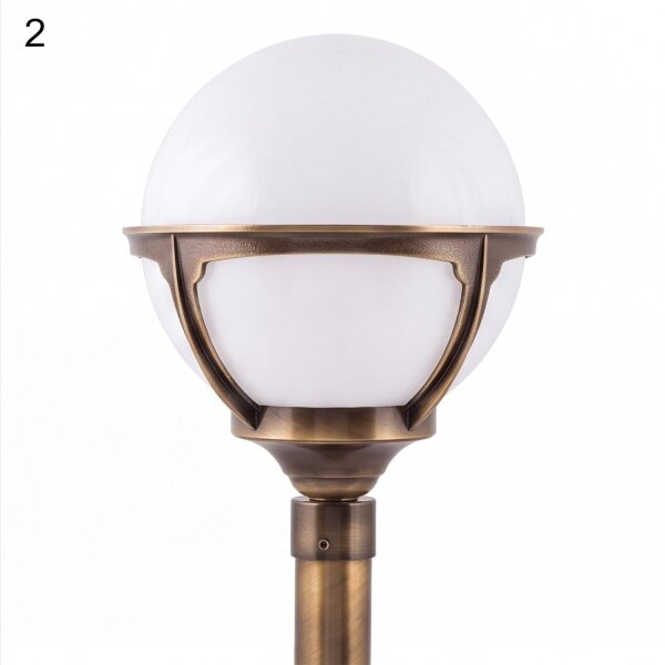 Gartenlampe ALONNISOS Messing in antik H:69cm