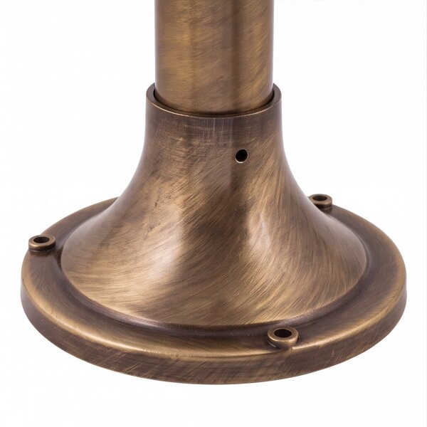 Gartenlampe ALONNISOS Messing in antik H:69cm