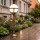Gartenlampe ALONNISOS Messing in antik H:69cm