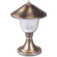 Wegeleuchte Garten Messing Glas H:29cm außen ANDROS