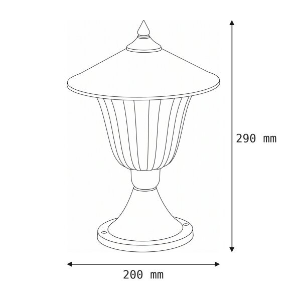 Gartenbeleuchtung aus Messing Glas rostfrei dekorativ