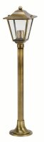 Rustikale Standlampe f&uuml;r Garten Weg H:83cm Messing