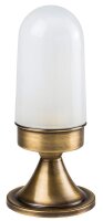 Dekorative Gartenleuchte Messing Glas H:28cm au&szlig;en