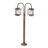 Wetterfeste Stehlampe MYKO Messing H:85cm Garten Weg