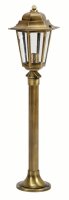 Außenlampe Messing H:73cm Rustikal Weg Garten