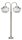 Au&szlig;enlampe PYRGOS aus Messing rostfrei H:85cm edel