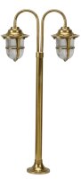 Gartenlampe Messing H:85cm dekorativ au&szlig;en Maritim