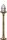 Premium Gartenlampe Stehend H:62cm echtes Messing