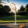 Gartenleuchte Messing H:62cm in Nickel Weg Terrasse