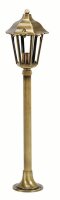 Standlampe f&uuml;r Garten Messing 66cm hoch IP43