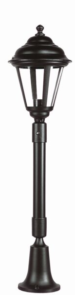 Rustikale Wegeleuchte ELEANOR 79 cm IP44 Schwarz E27