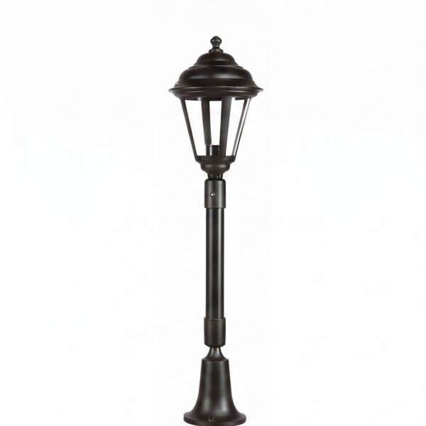Rustikale Wegeleuchte ELEANOR 79 cm IP44 Schwarz E27