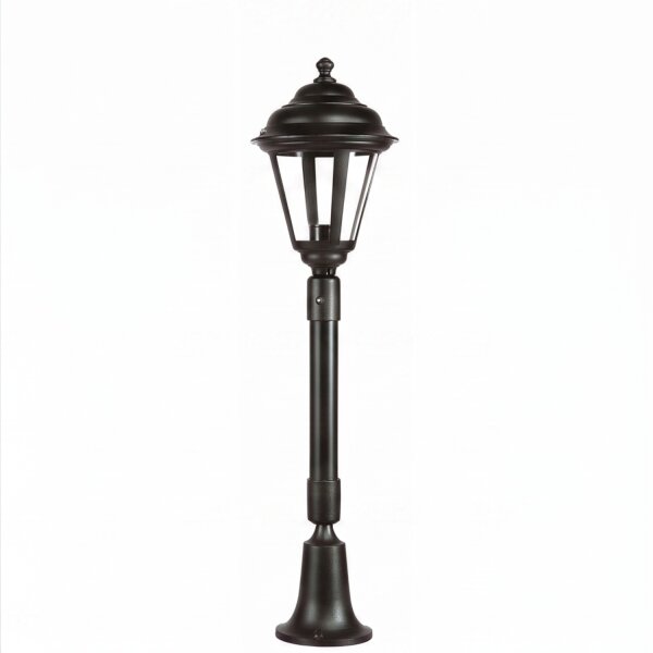 Rustikale Wegeleuchte ELEANOR 79 cm IP44 Schwarz E27