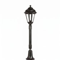Rustikale Wegeleuchte ELEANOR 79 cm IP44 Schwarz E27