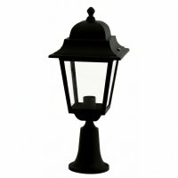 Rustikale Außenlampe Schwarz IP44 Aluminium E27