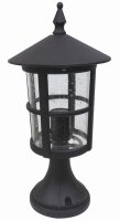 Nostalgische Au&szlig;enlampe HENA Schwarz IP43 E27