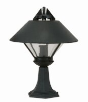 Sockelleuchte au&szlig;en Schwarz IP43 47cm E27 Rustikal