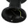 Sockelleuchte Kugel Schirm 37cm klein IP43 E27 Schwarz