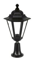 Sockelleuchte au&szlig;en Schwarz 49 cm IP43 E27 Rustikal