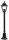 Rustikale Au&szlig;enlampe Schwarz 74cm IP44 Aluminium E27
