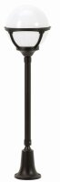 Vintage Wegeleuchte Schwarz Wei&szlig; 77cm IP44 Kugel...