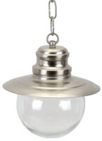 Pendelleuchte Messing Glas &Oslash;18cm au&szlig;en Maritim